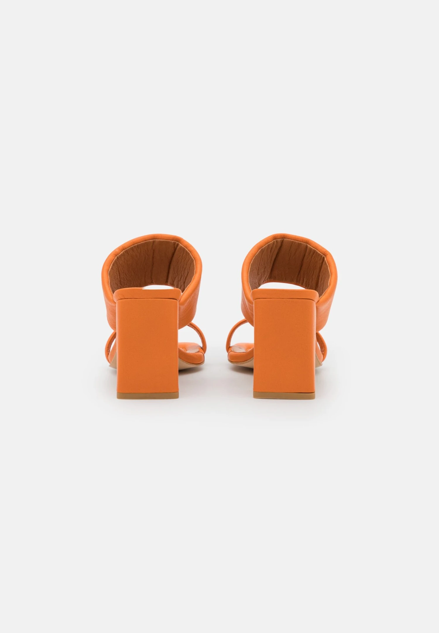 ANGEL ALARCON Heeled Mules - Orange 6 ANGEL ALARCON Heeled Mules - Orange - Image 4