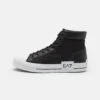 EA7 Emporio Armani All Over Unisex - High-Top Trainers - Black/White -Affordable Shoe Store d89ab9c76061494c942d36c1379df77b