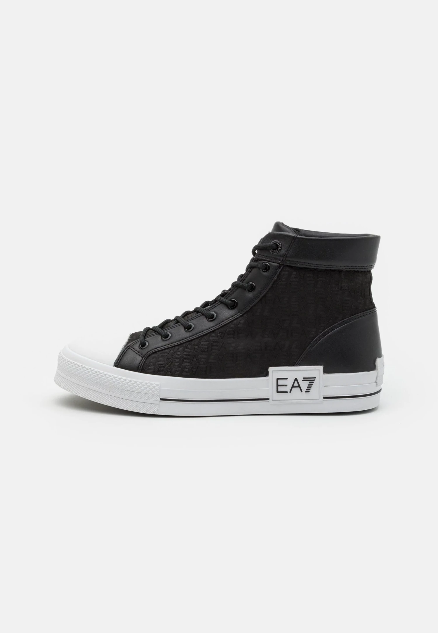 EA7 Emporio Armani All Over Unisex - High-Top Trainers - Black/White 3 EA7 Emporio Armani All Over Unisex - High-Top Trainers - Black/White