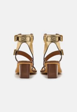 Zadig & Voltaire Cecilia Caprese- Ankle Cuff Sandals - Gold -Affordable Shoe Store d91c0da95dfa49938059408b88b2c180