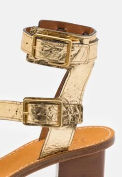 Zadig & Voltaire Cecilia Caprese- Ankle Cuff Sandals - Gold -Affordable Shoe Store dda1c4cbbbc34f4a8a144a174d80e6b1