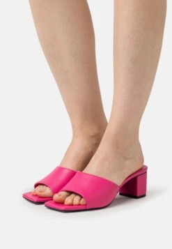 Monki Heeled Mules - Pink