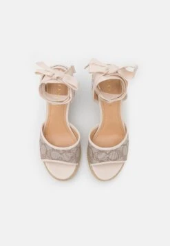 Coach Page Wedge - Platform Sandals - Stone/Chalk -Affordable Shoe Store e4a47a7daa8d42b98498c44cc758843e