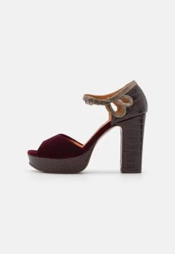 Chie Mihara Basilia - Platform Sandals - Grape/Plomo