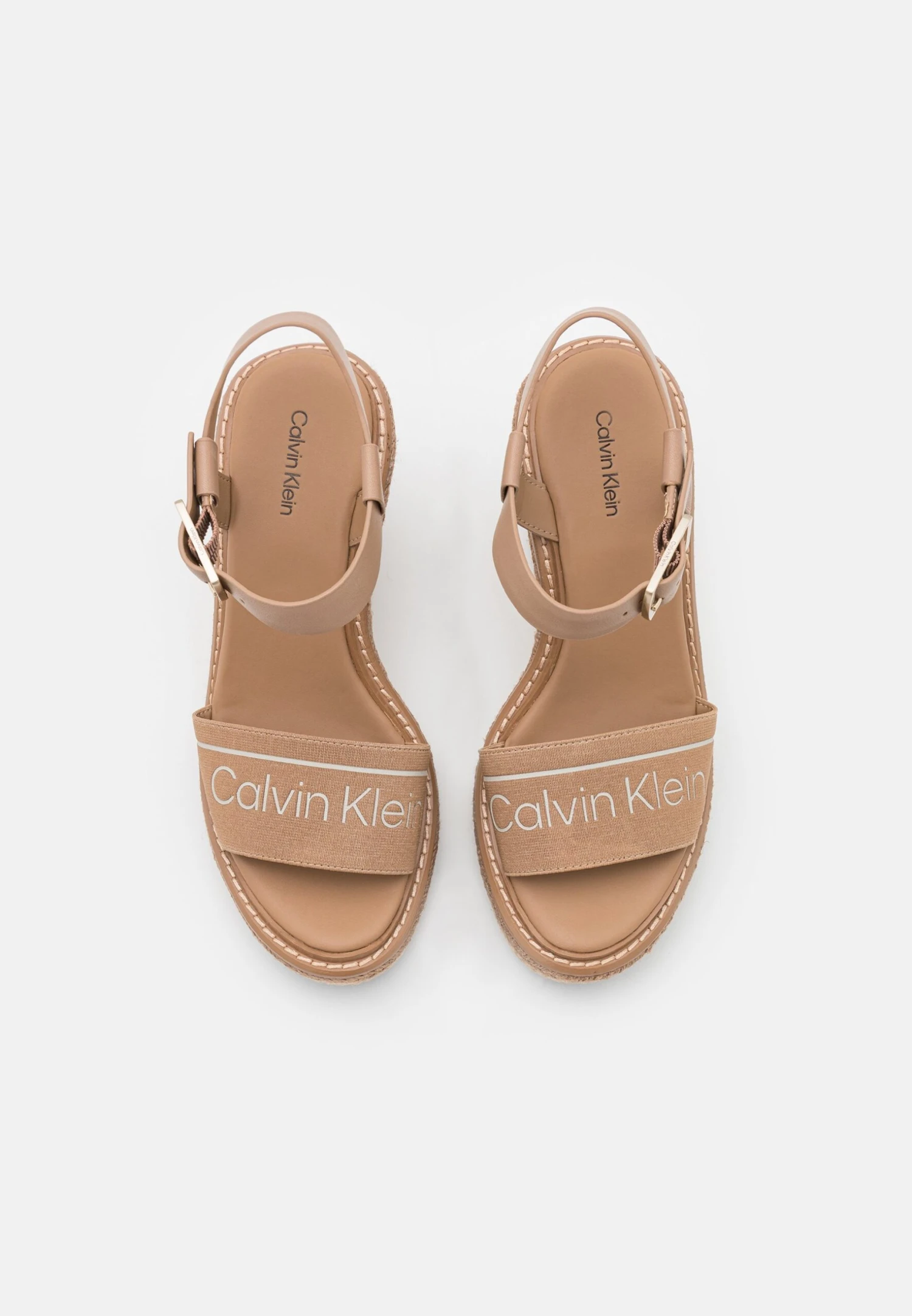 Calvin Klein Wedge- Platform Sandals - Safari 8 Calvin Klein Wedge- Platform Sandals - Safari - Image 6