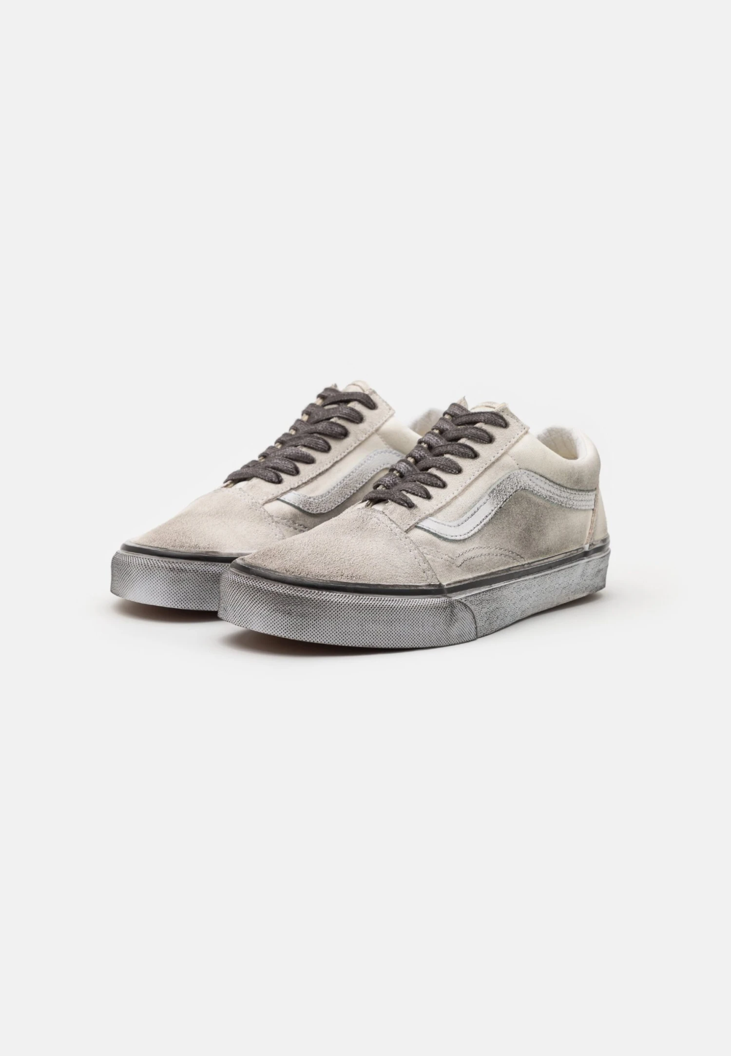 Vans Old Skool Unisex - Trainers - Stressed White/White 4 Vans Old Skool Unisex - Trainers - Stressed White/White - Image 2